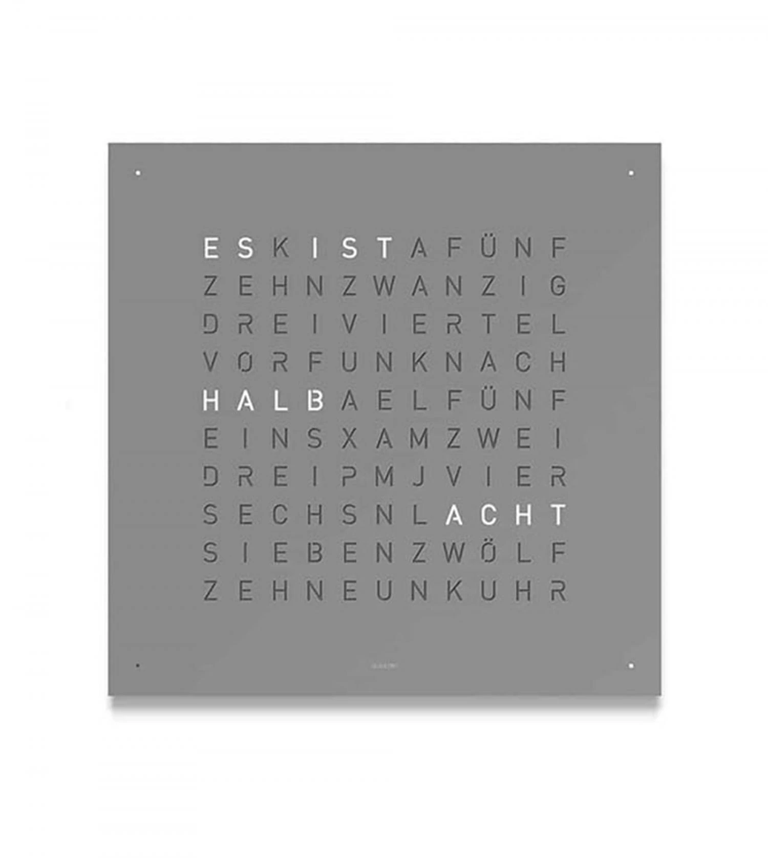 Horloge Qlocktwo Classic 45x45 Cm 3 Horloge Qlocktwo Classic 45x45 Cm