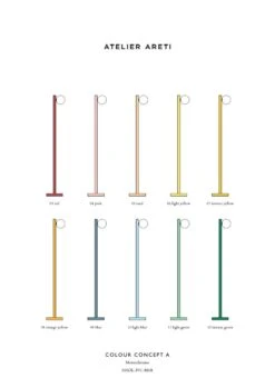 Lampadaire - Tube With Globes And Cones - Concept Colour A -Flos Shop lampadaire tube with globes and cones concept colour a 6