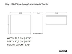 Hay Lampe De Table LBM -Flos Shop lampe de table lbm 3