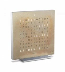 Réveil Qlocktwo Touch 13,5x13,5 Cm