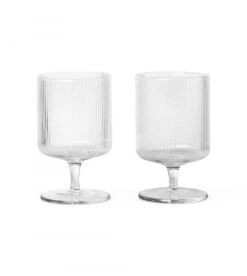 Ferm LIVING Verre à Vin Ripple Wine (par 2) -Flos Shop verre a vin ripple wine par 2 1